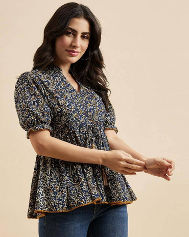 Women Floral Print Regular Fit Top