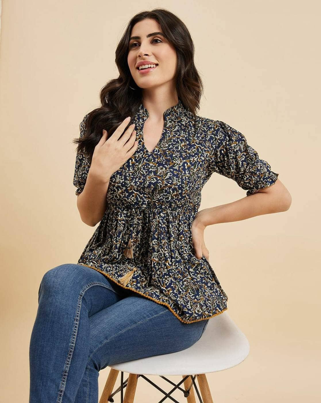 Women Floral Print Regular Fit Top