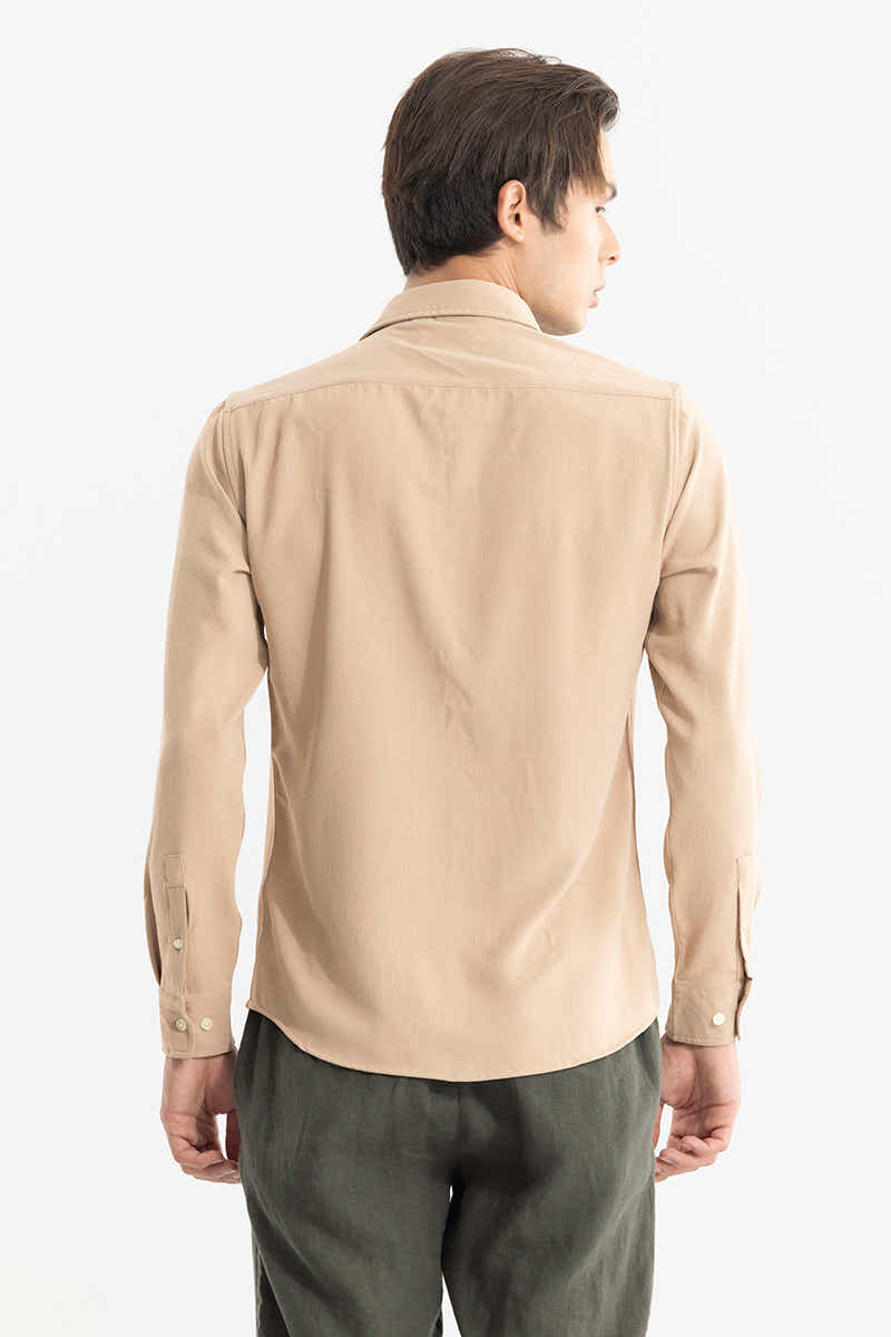 Chagrin beige cream Shirt