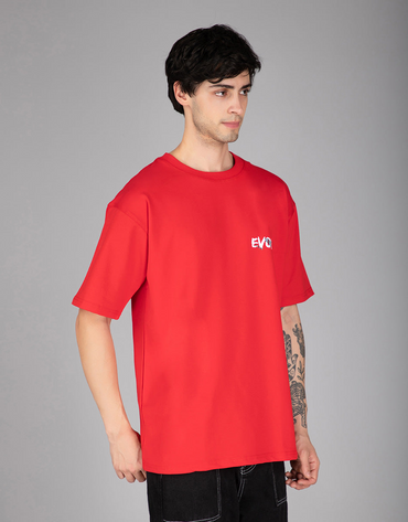 Red Evolve Oversized T-shirt men