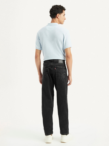 Men's  Relaxed Tapered Fit Dark Grey Jeans