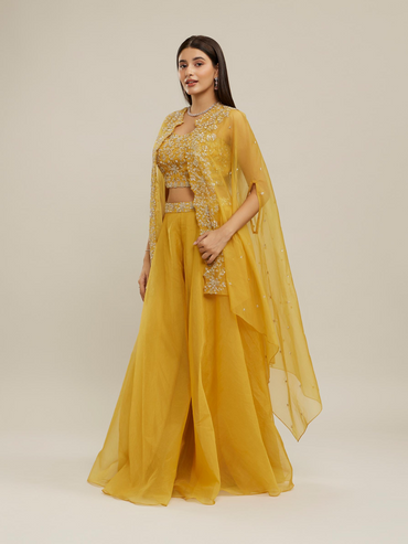 Sunflower Symphony Indo Western