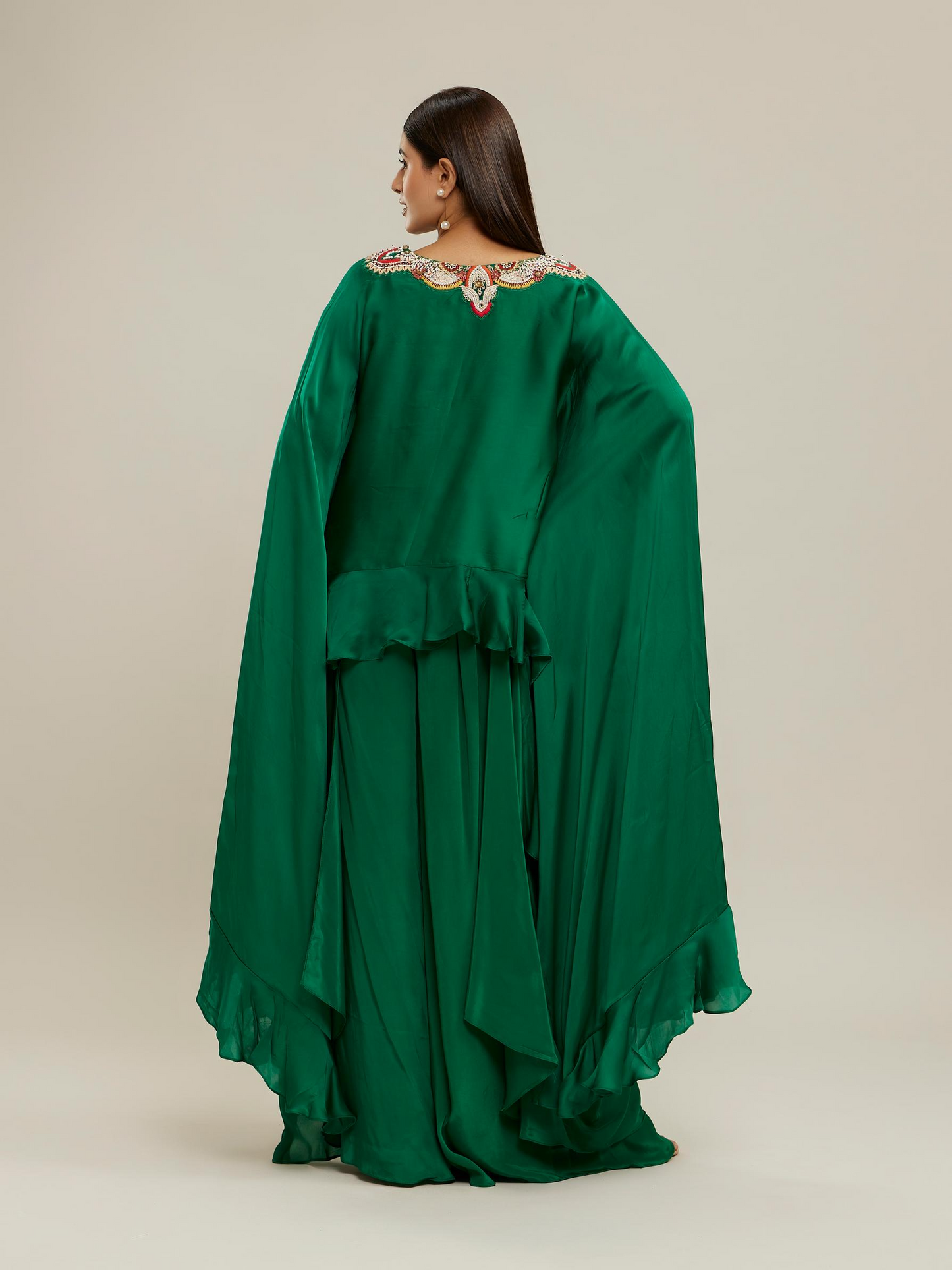 Emerald Elegance Indo Western