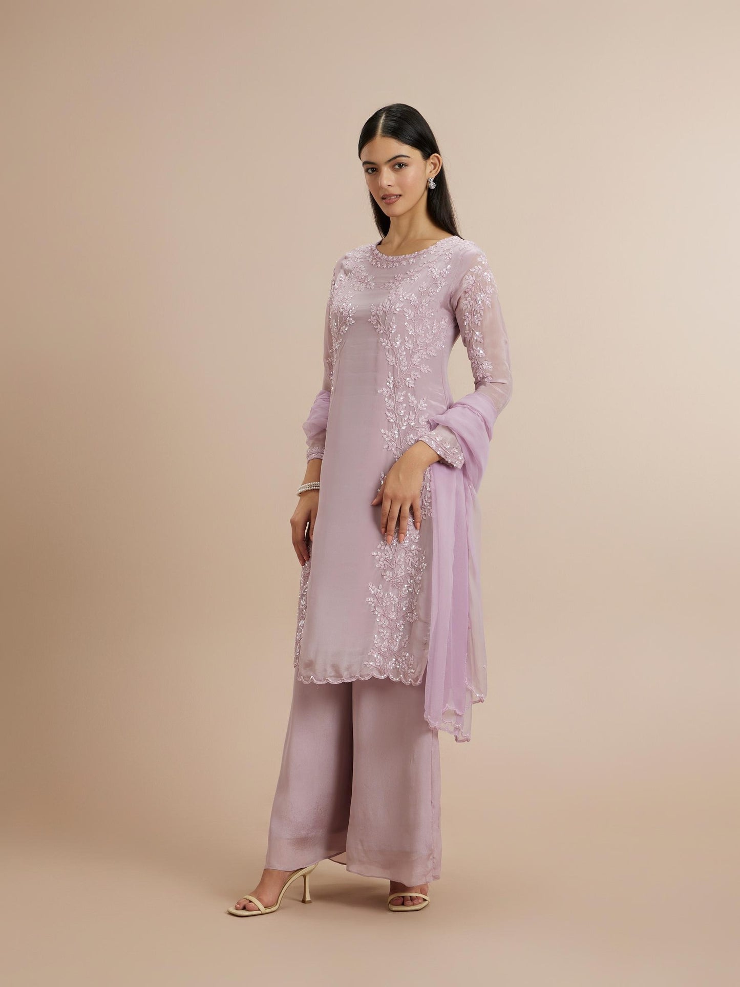 Elegant Purple Celebration Stitched Suit