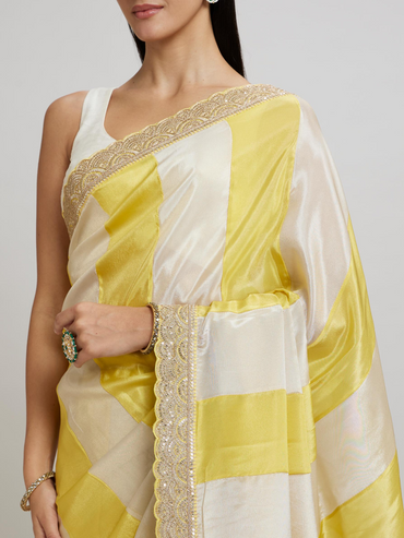 Yellow Tissue Saree