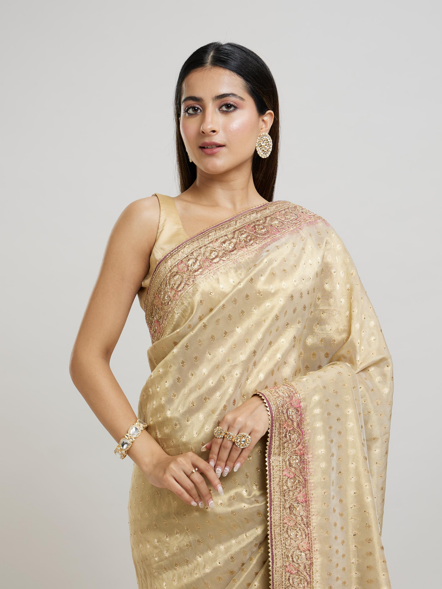 Purple Magic Tissue Saree