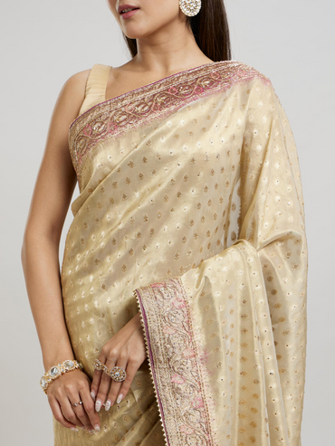 Purple Magic Tissue Saree