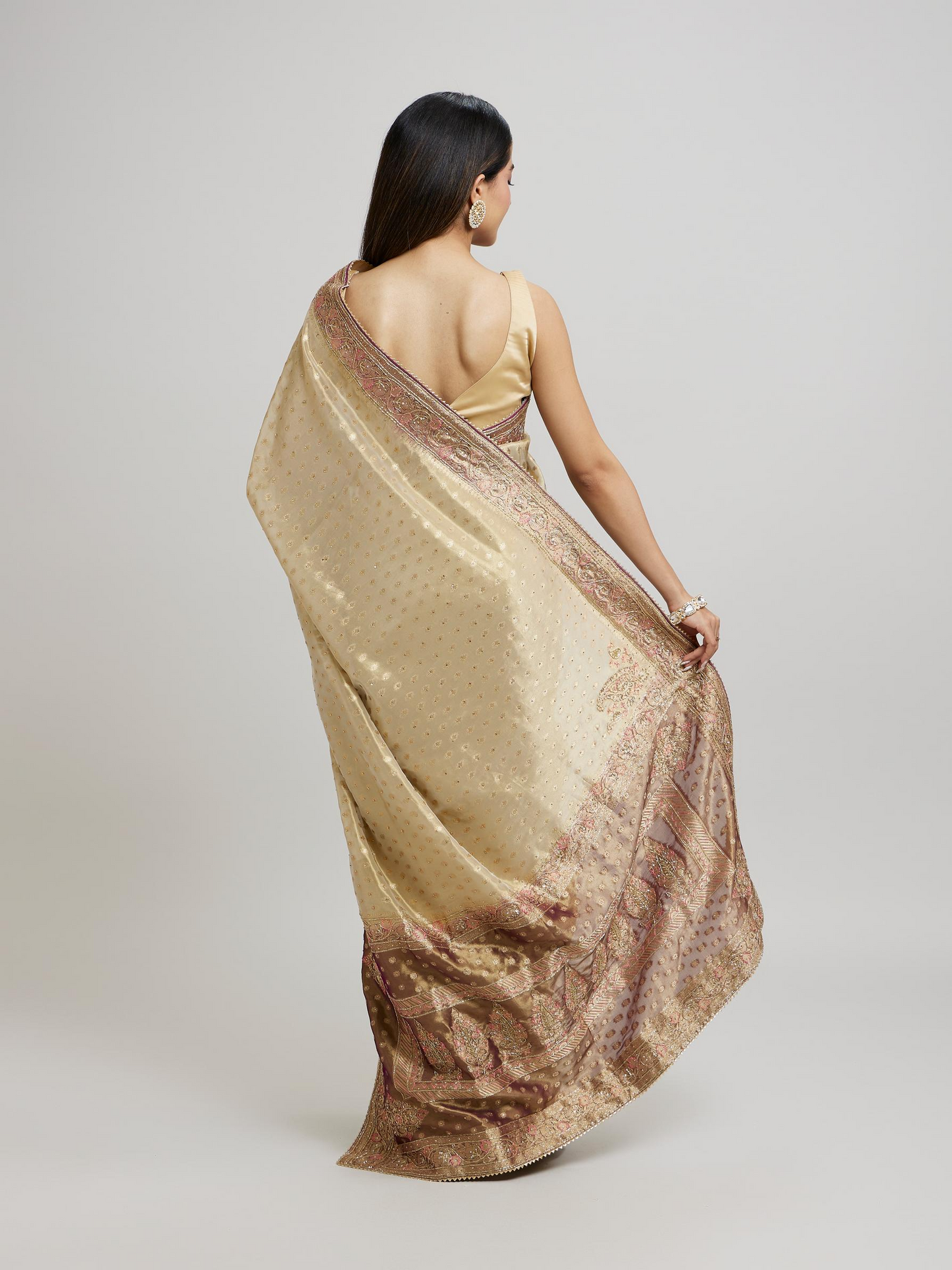 Purple Magic Tissue Saree