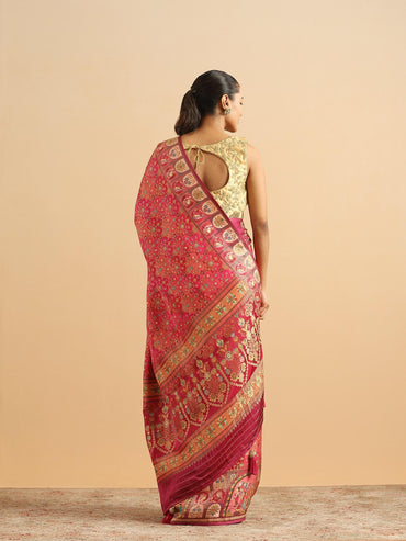 Royal Blossom Rani Pink Saree