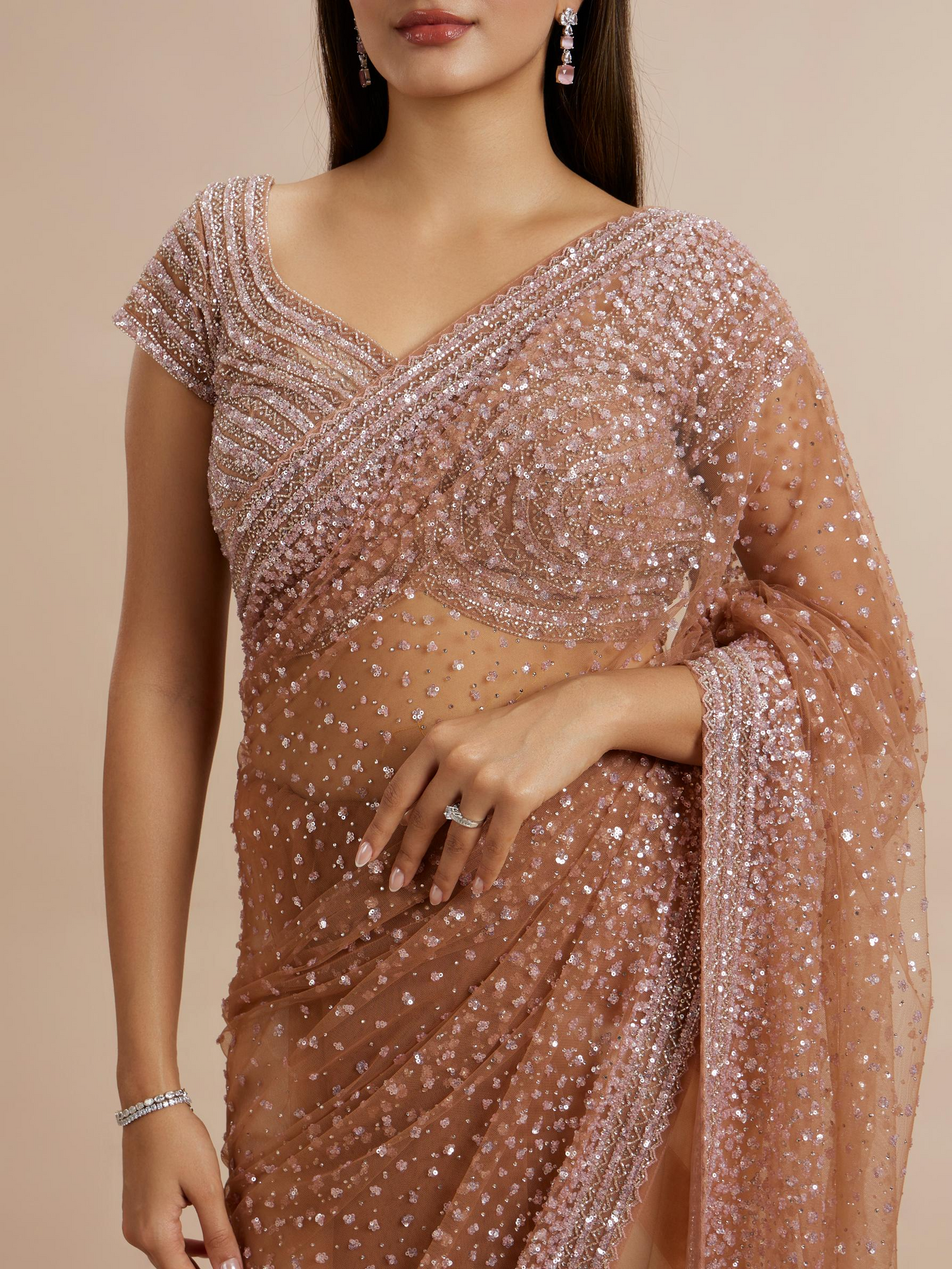 Radiant Purple Array Saree