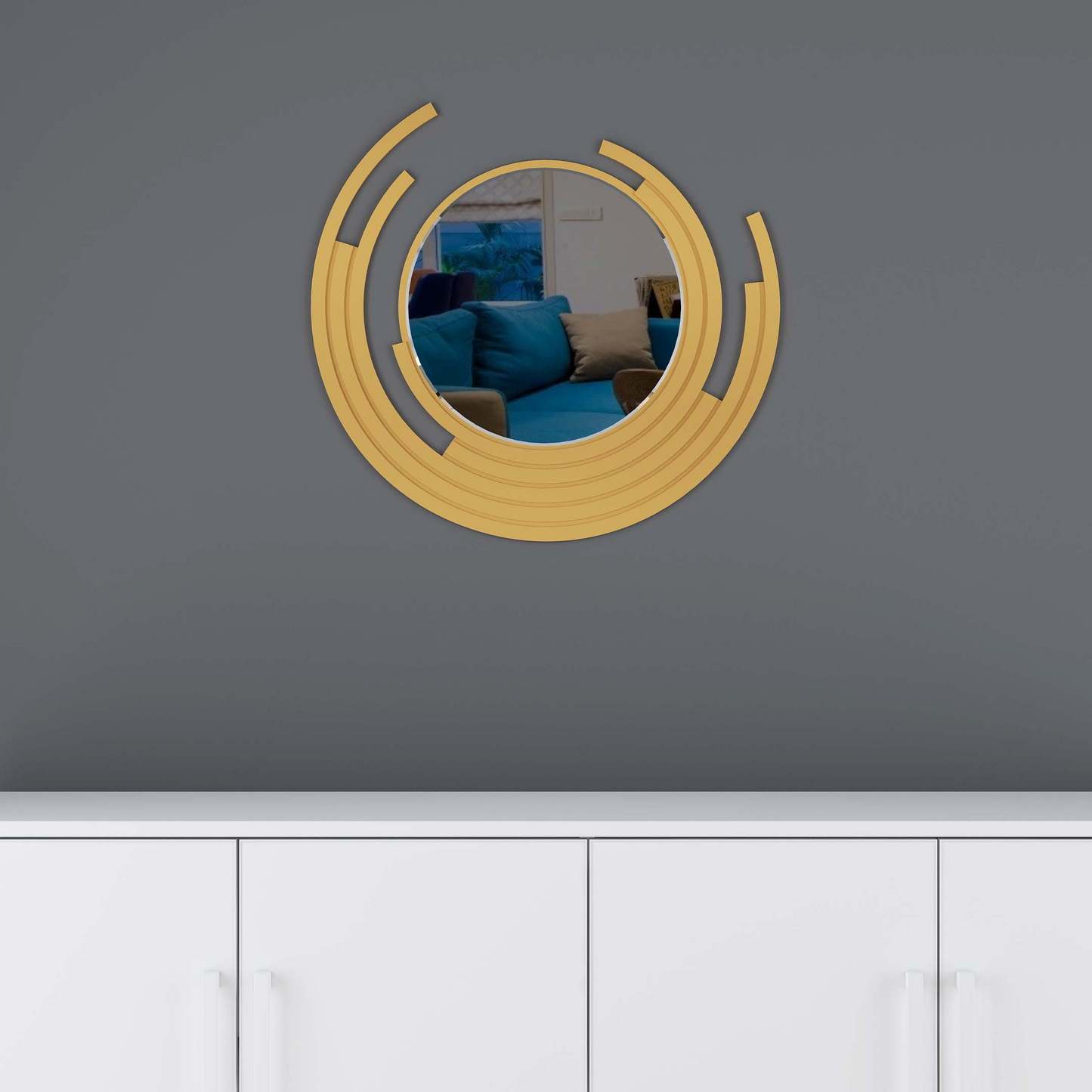 Embrace Asymmetric Design Exquisite Wall Mirror