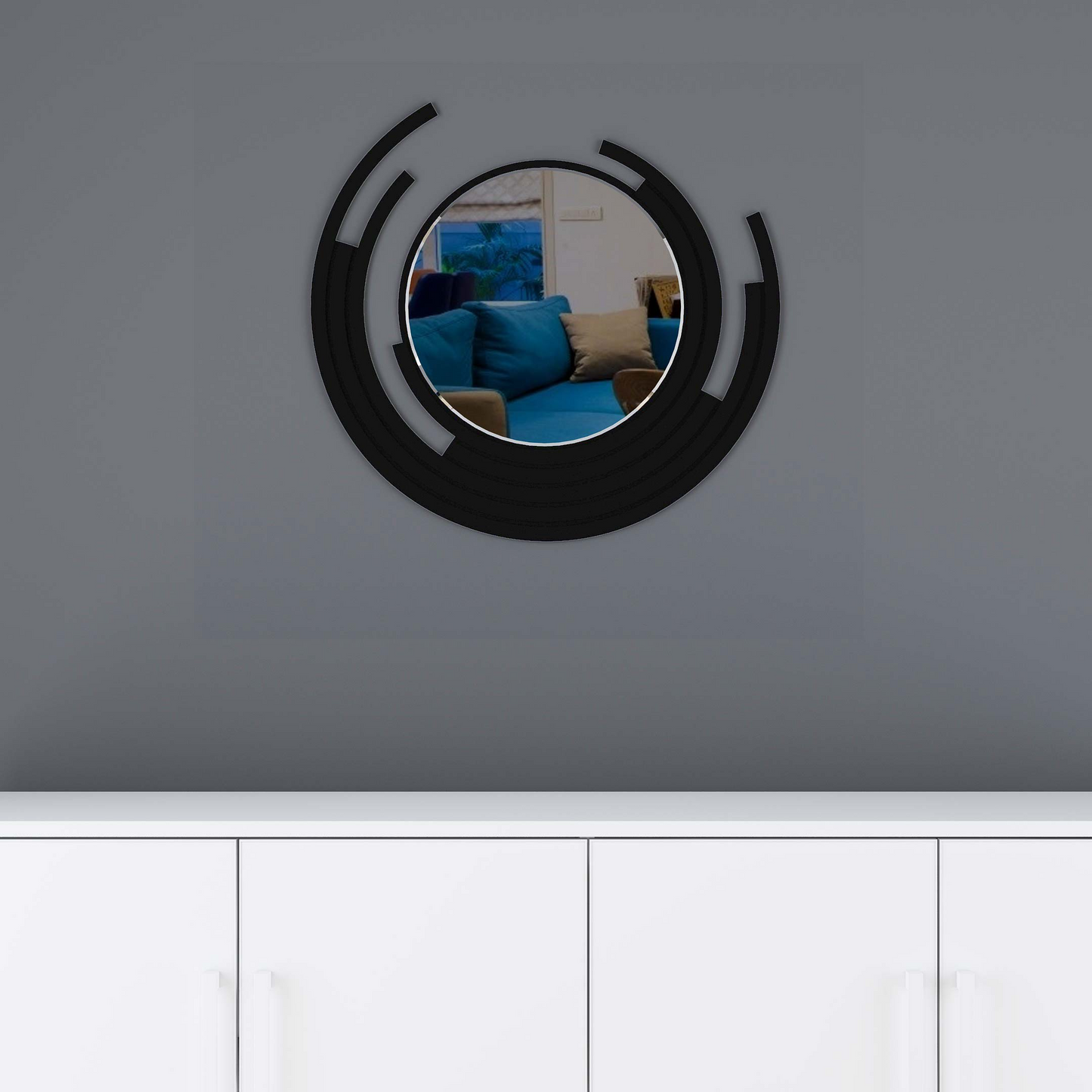 Embrace Asymmetric Design Exquisite Wall Mirror