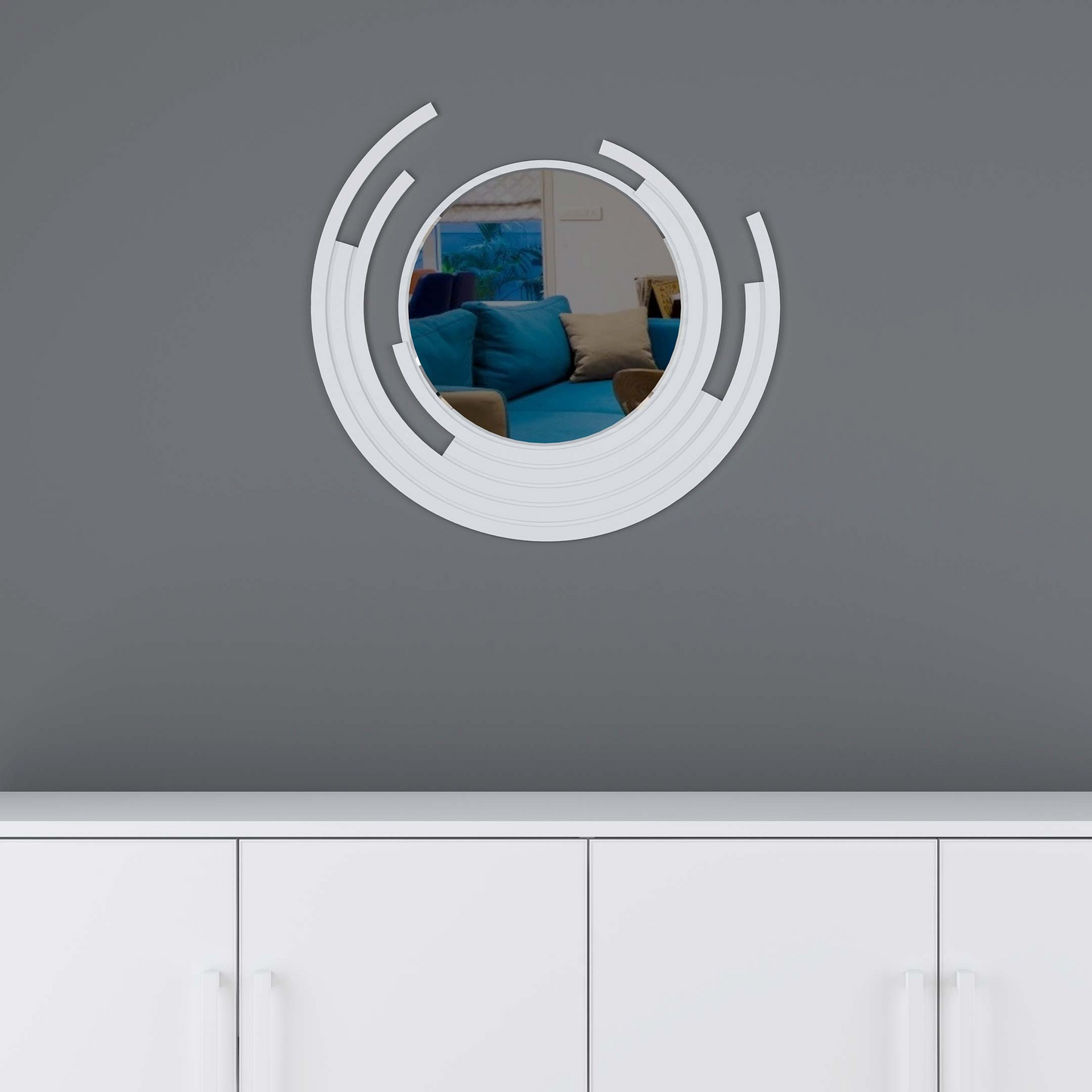 Embrace Asymmetric Design Exquisite Wall Mirror