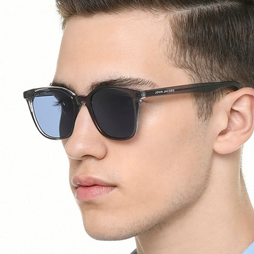 Gray Transparent Full Rim Square