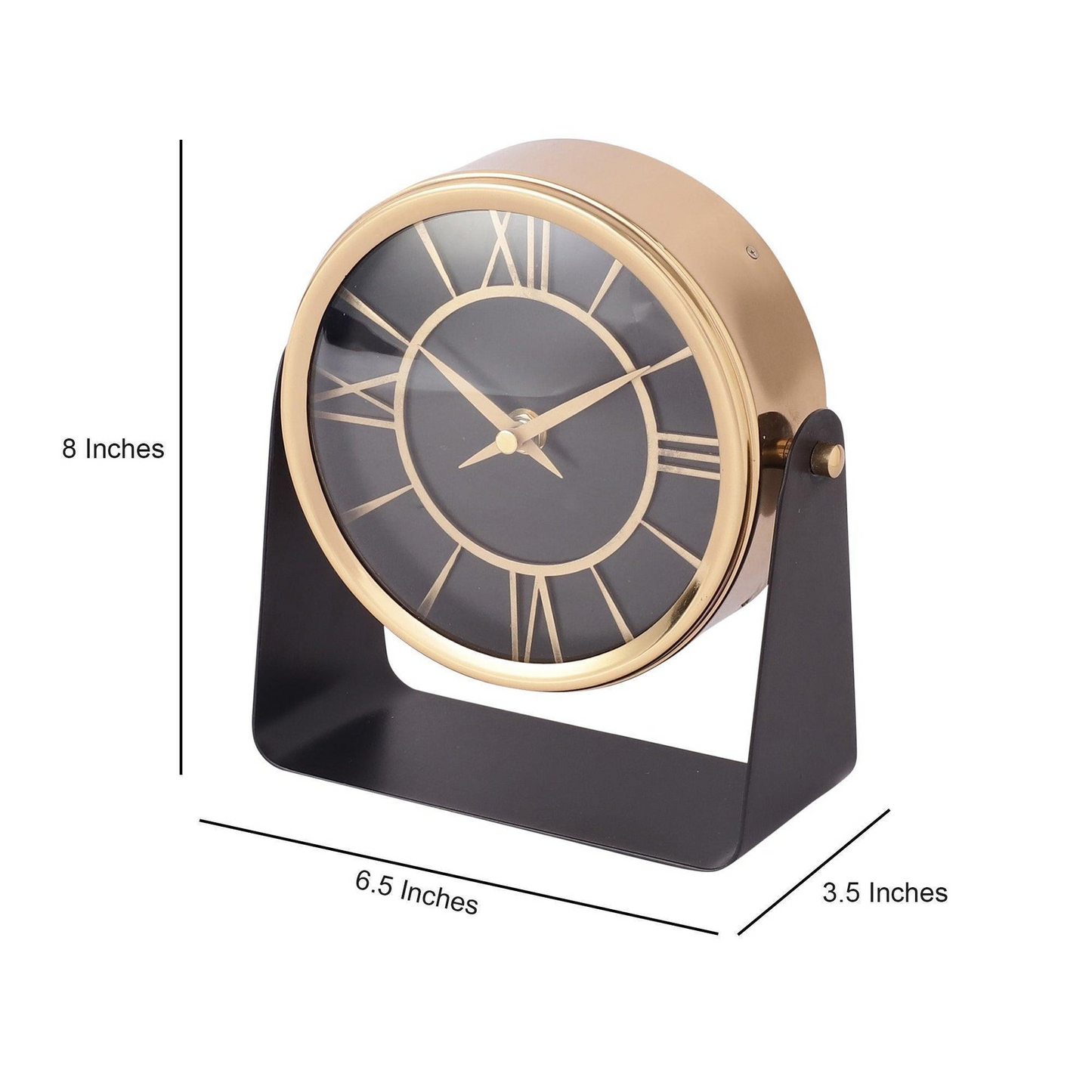 Modern Round Table Clock For Living Room Decor | Desk Clock
