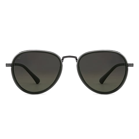 Mid Gunmetal Full Rim Aviator
