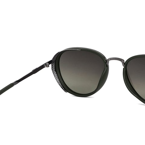 Mid Gunmetal Full Rim Aviator