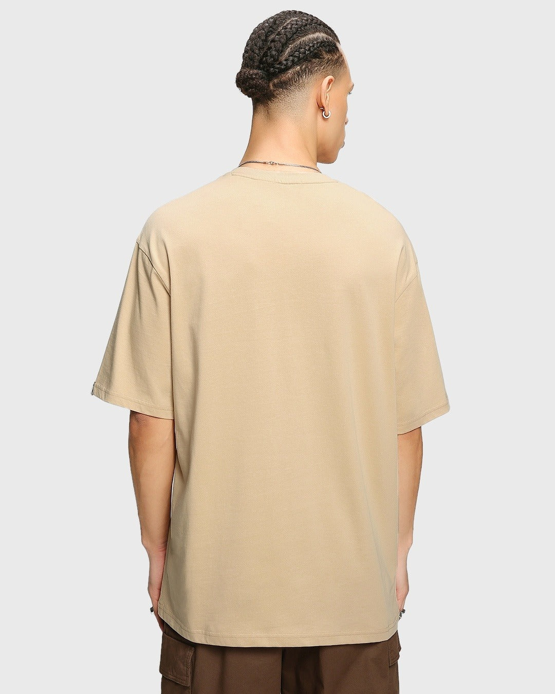 Men's Brown Oversized T-shirt