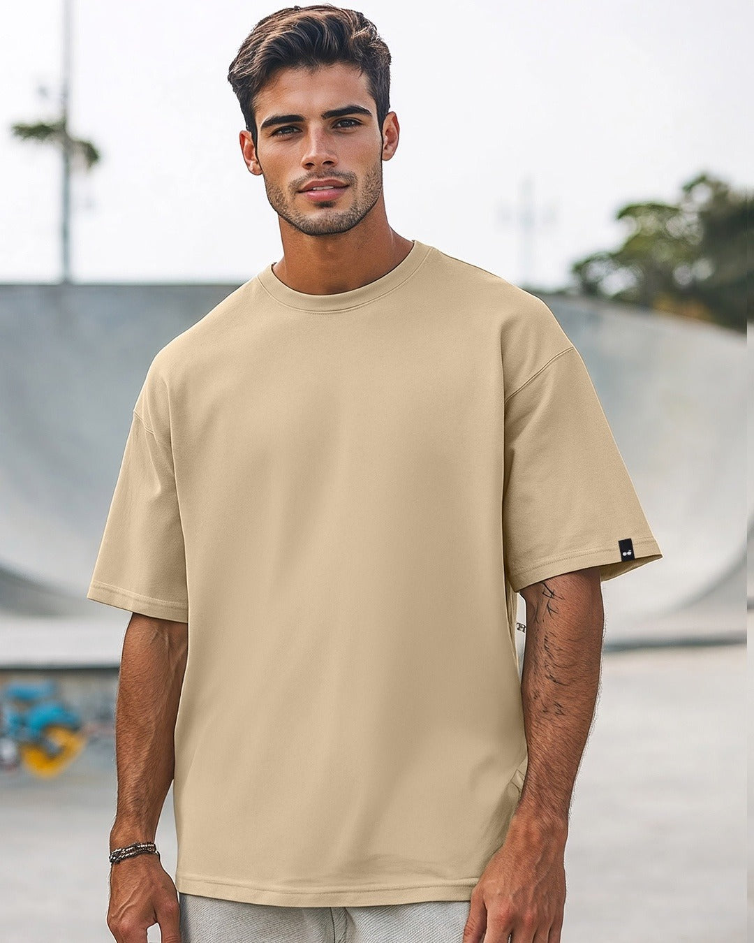 Men's Brown Oversized T-shirt
