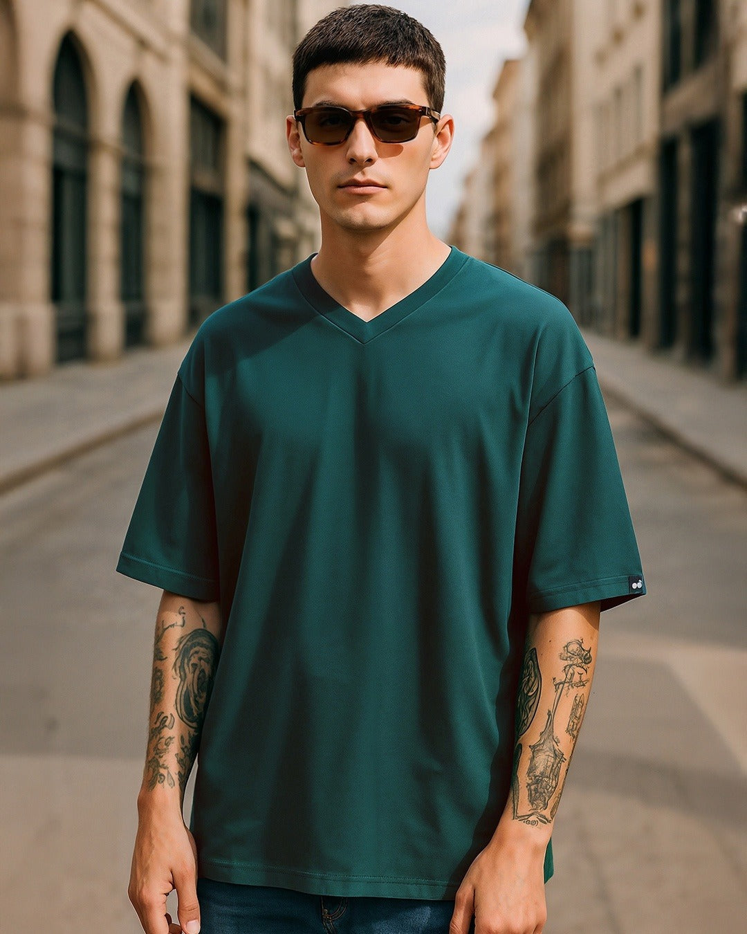 Men's Green Oversized T-shirt