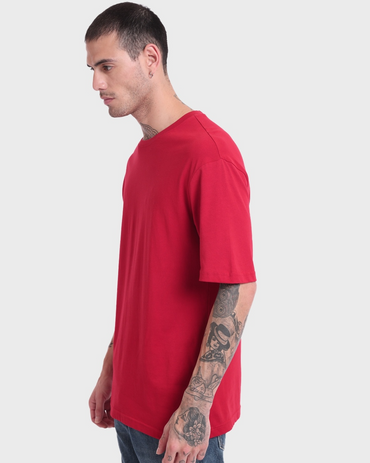 Men's Red Oversized T-shirt