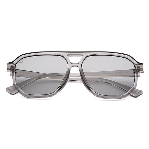 Gray Transparent Full Rim Geometric