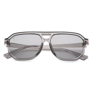 Gray Transparent Full Rim Geometric