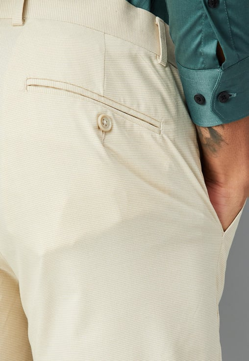 beige formal thouser for men