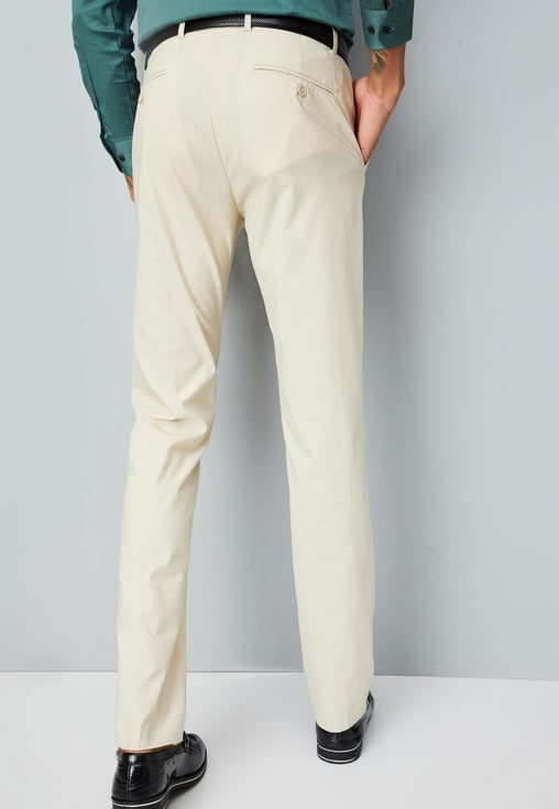 beige formal thouser for men