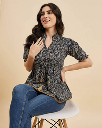 Women Floral Print Regular Fit Top