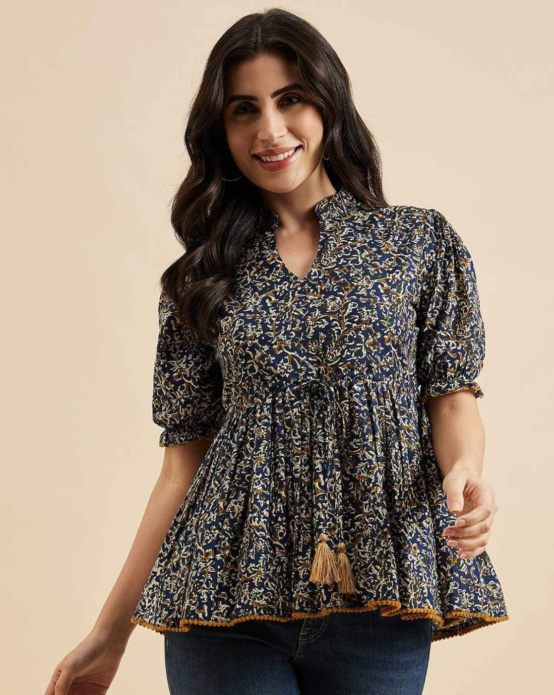 Women Floral Print Regular Fit Top