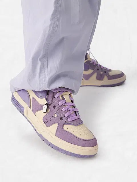 Urban Blaze: Lavender Women Low Top Sneakers