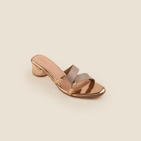 Women Gold Party Slip Ons