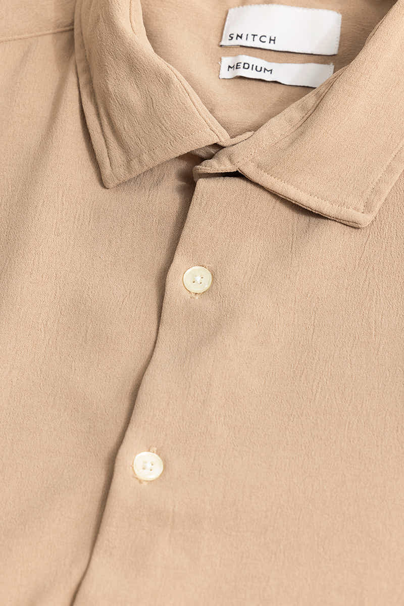 Chagrin beige cream Shirt