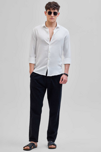 White Formal Trendy Shirt