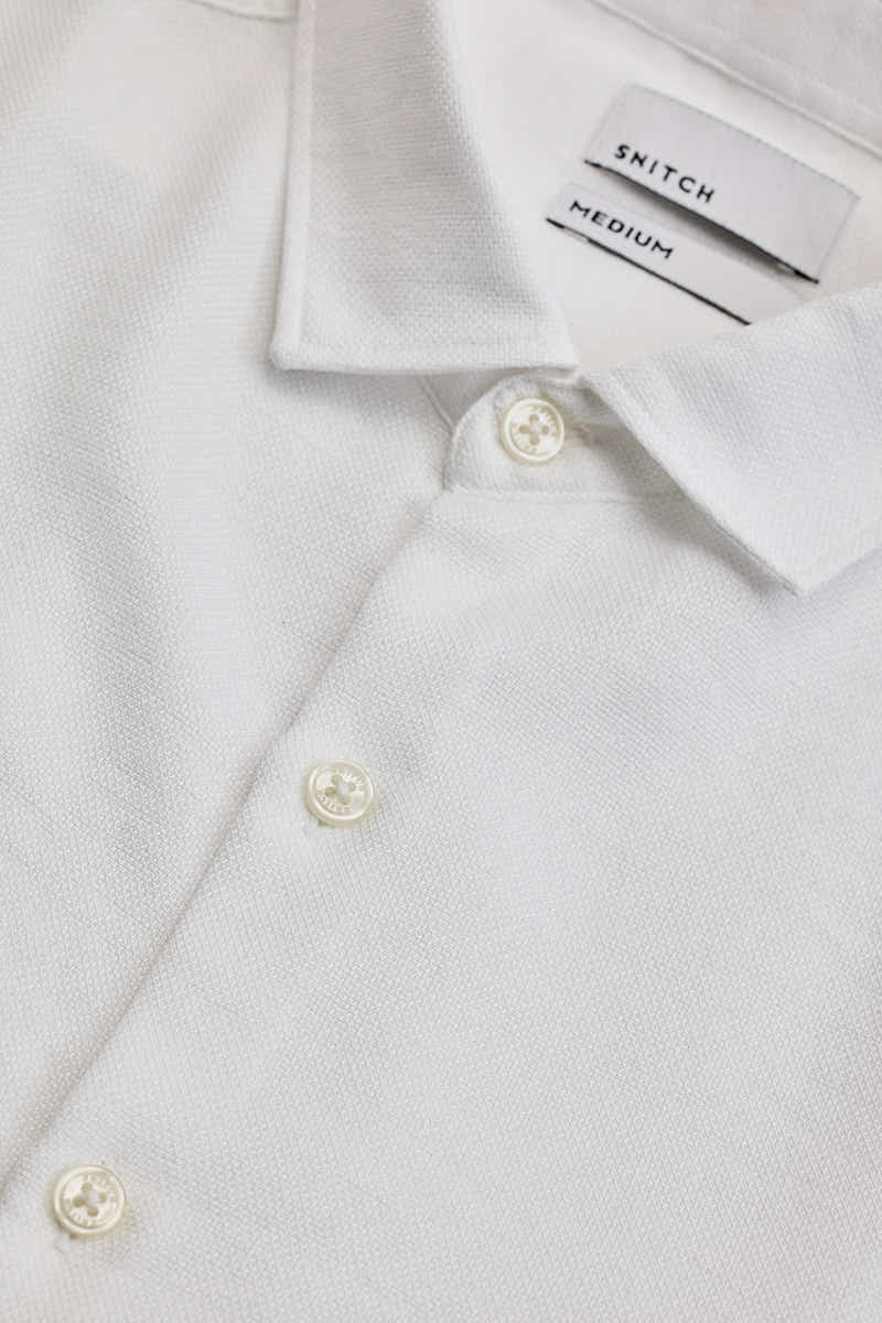 White Formal Trendy Shirt