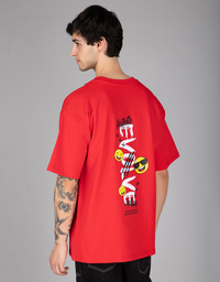 Red Evolve Oversized T-shirt men