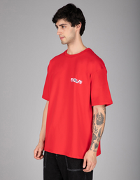 Red Evolve Oversized T-shirt men