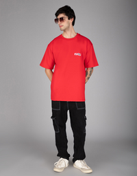 Red Evolve Oversized T-shirt men
