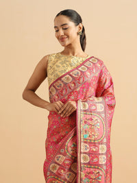 Royal Blossom Rani Pink Saree