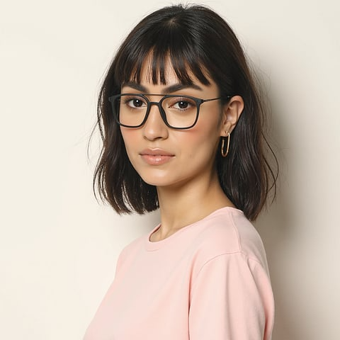 Black Full Rim Square glasses