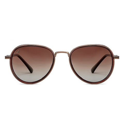 Light Brown Full Rim Aviator