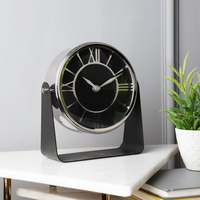 Modern Round Table Clock For Living Room Decor | Desk Clock