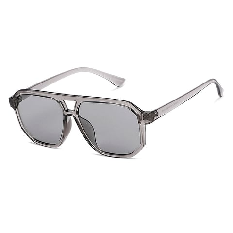 Gray Transparent Full Rim Geometric