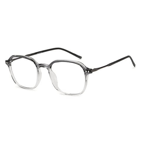 Gray Transparent Full Rim Square glasses