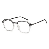 Gray Transparent Full Rim Square glasses
