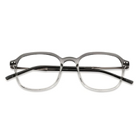 Gray Transparent Full Rim Square glasses