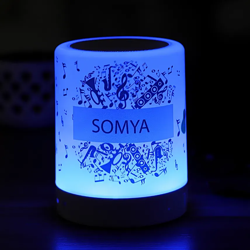 Personalised Musical Bluetooth LED Lamp Speaker