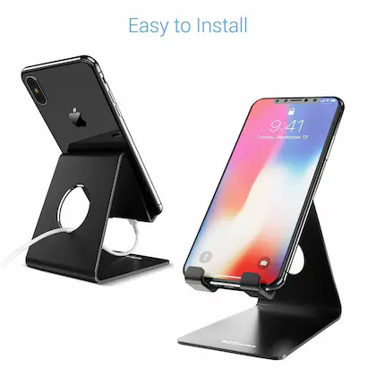 Portronics MODESK POR-122 Universal Mobile Tabletop Holder (Black)