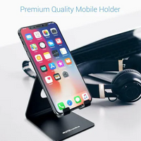 Portronics MODESK POR-122 Universal Mobile Tabletop Holder (Black)